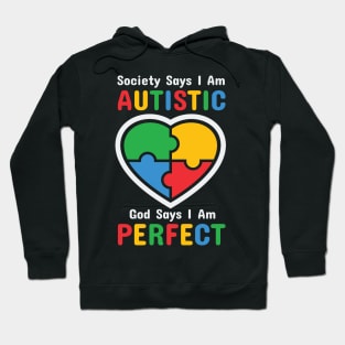 Puzzle Heart Autism Awareness Gift for Birthday, Mother's Day, Thanksgiving, Christmas Hoodie